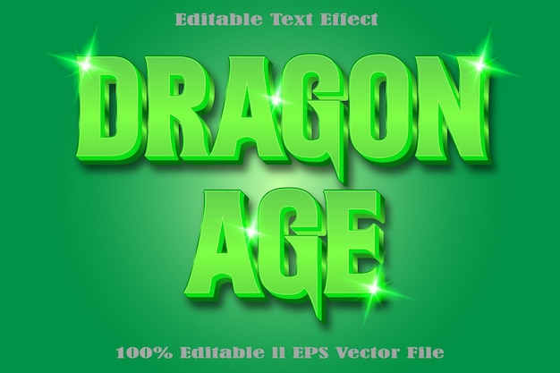 Edytowalny efekt tekstowy Dragon Age