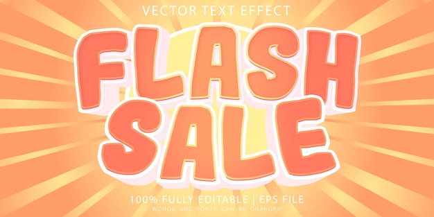 Edytowalny Efekt Tekstowy Flash Sale