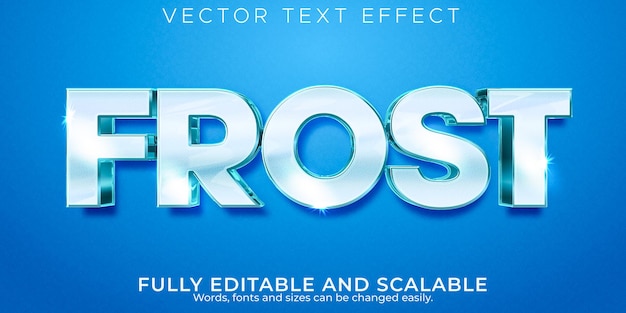 Edytowalny Efekt Tekstowy Frost