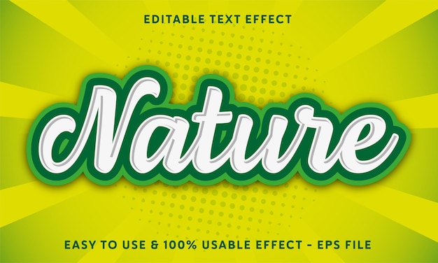 Edytowalny Efekt Tekstowy Natury