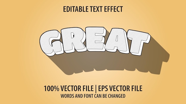 Edytowalny Efekt Tekstowy Nowoczesny 3d Wspaniały I Minimalistyczny Styl Czcionki