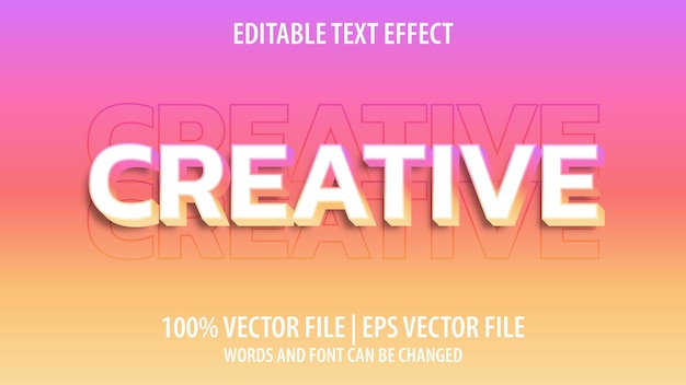 Edytowalny Efekt Tekstowy Nowoczesny Kreatywny I Minimalistyczny Styl Czcionki 3d