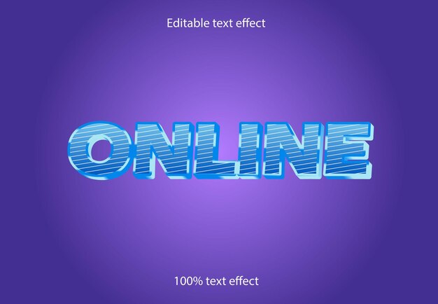 Plik wektorowy edytowalny efekt tekstowy online