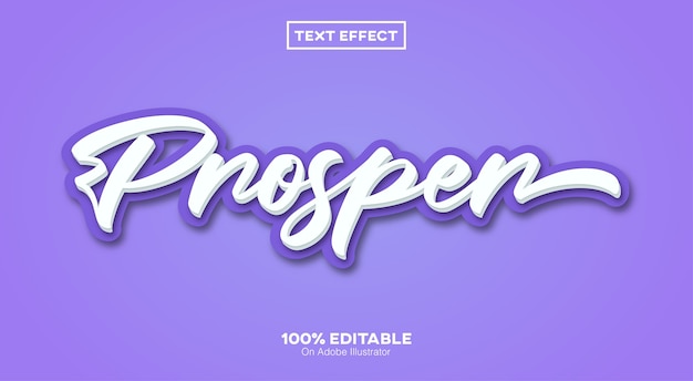 Edytowalny Efekt Tekstowy Prosper Script