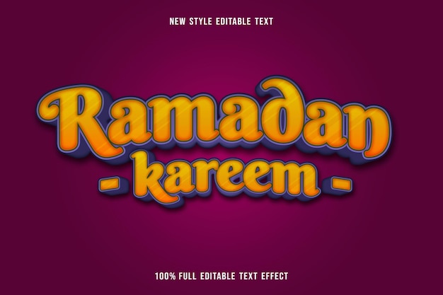Edytowalny Efekt Tekstowy Ramadan Mubarak Kolor Złoty