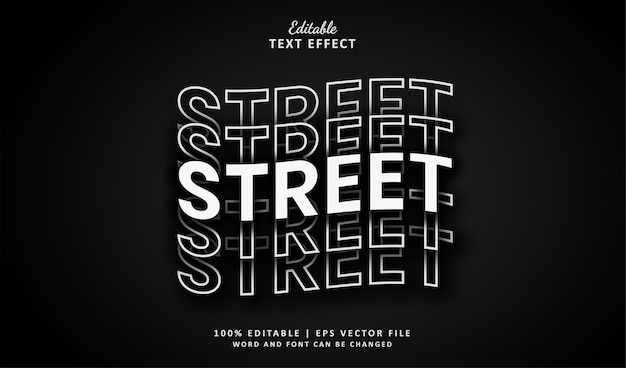 Edytowalny efekt tekstowy Streetwear