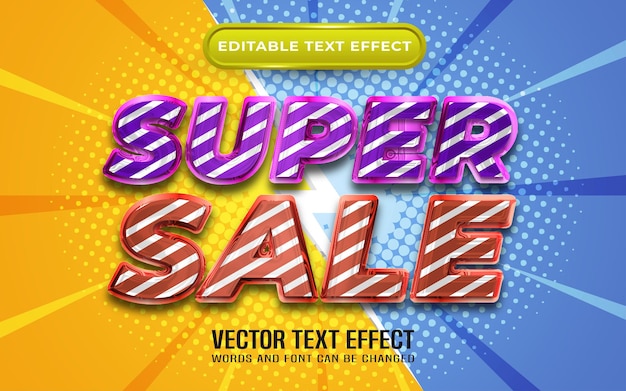 Edytowalny Efekt Tekstowy Super Sprzedaży