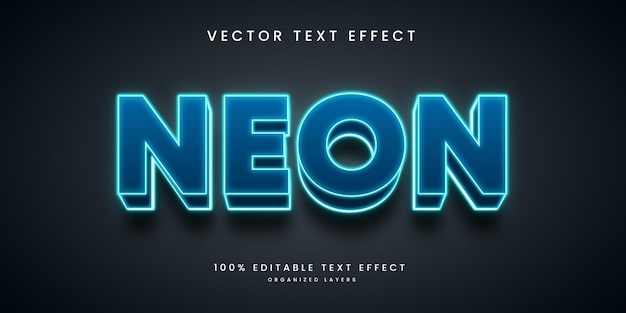 Edytowalny efekt tekstowy w stylu Neon