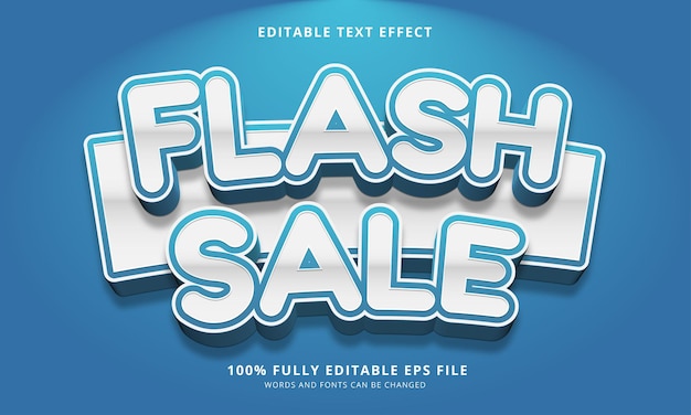 Edytowalny efekt tekstowy w stylu sprzedaży Flash