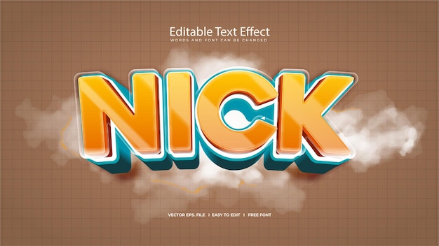 - Edytowalny efekt tekstu 3D