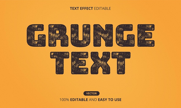 Edytowalny Efekt Tekstu Grungy