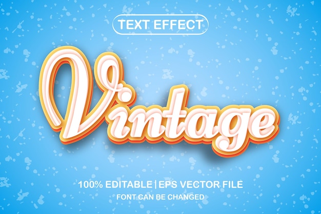 Edytowalny Efekt Tekstu W Stylu Vintage Vintage