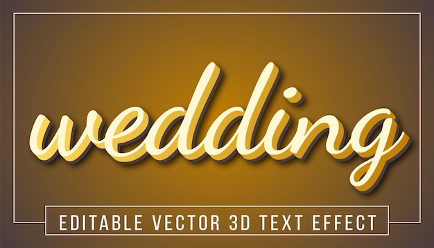 Plik wektorowy edytowalny nowoczesny napis efekt tekstowy 3d