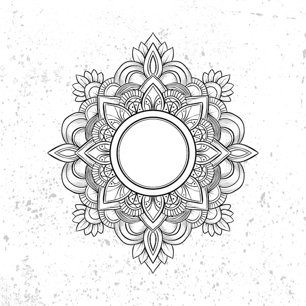 Plik wektorowy edytowalny styl mandali