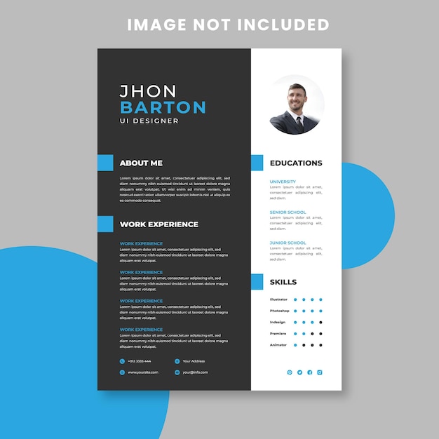Edytowalny szablon CV dla biznesu