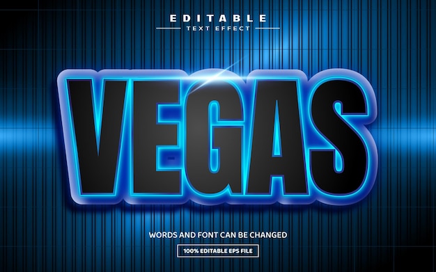 Edytowalny Szablon Efektu Tekstowego Vegas 3d