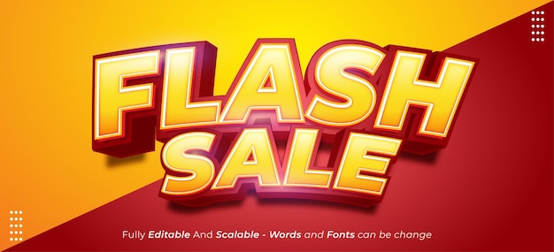 Edytowalny Tekst 3d Specjalna Promocja Sprzedaży Flash, Odpowiednia Dla Banera Promocyjnego I Plakatu