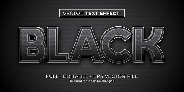 Plik wektorowy efekt czarnego tekstu