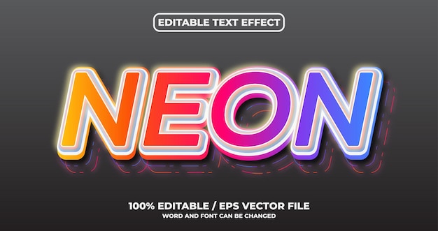 Efekt Do Edycji Tekstu Neonowego