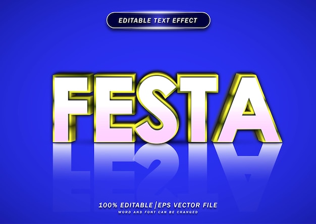 Efekt Edycji Tekstu Odbicia Festa