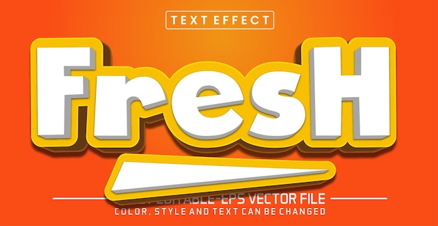 Efekt edytowalnego stylu świeżego tekstu