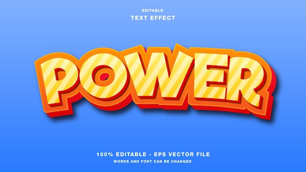 Efekt Edytowalnego Tekstu W Stylu Power 3d