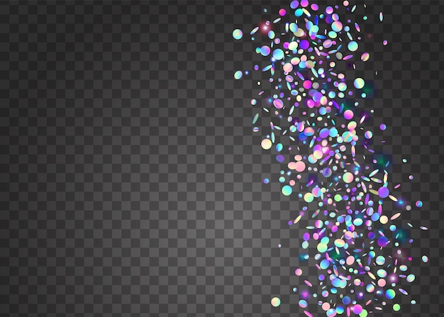 Efekt hologramu Urodziny świecidełka Kryształowa folia Niebieski metalowy tył