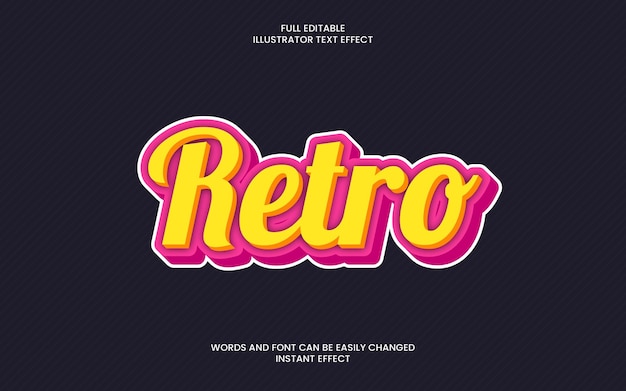 Efekt retro tekstu