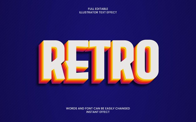 Efekt retro tekstu