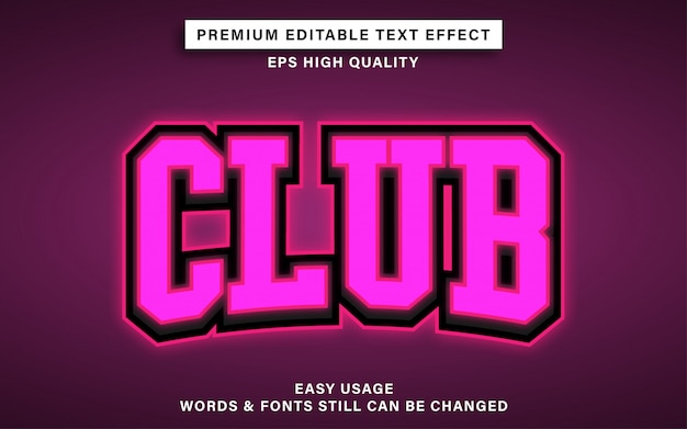 Efekt Stylu Klubowego Tekstu