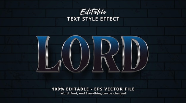 Efekt Stylu Tekstu Do Edycji Temat Stylu Tekstu Lorda