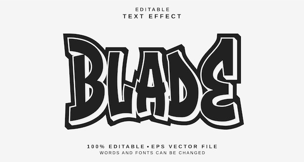 Efekt stylu tekstu edytowalnego Temat stylu tekstu Blade