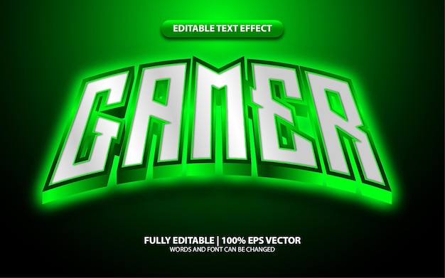 Efekt Tekstowy 3d Gamer