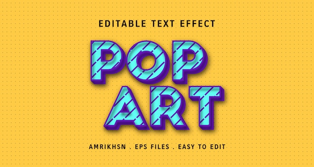 Efekt Tekstowy 3d Pop-artu