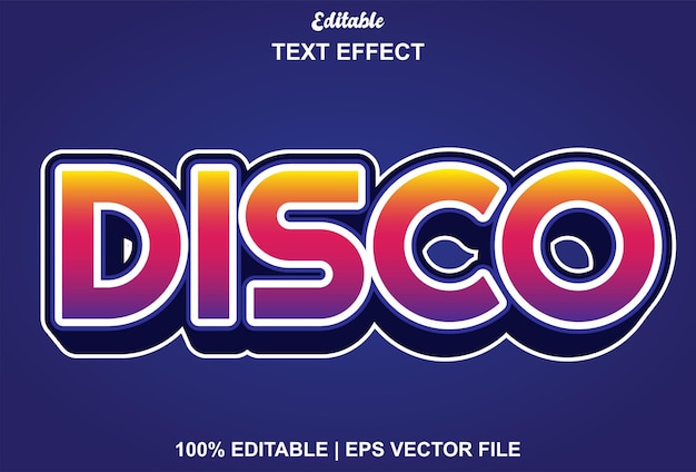 Efekt Tekstowy Disco W Stylu 3d