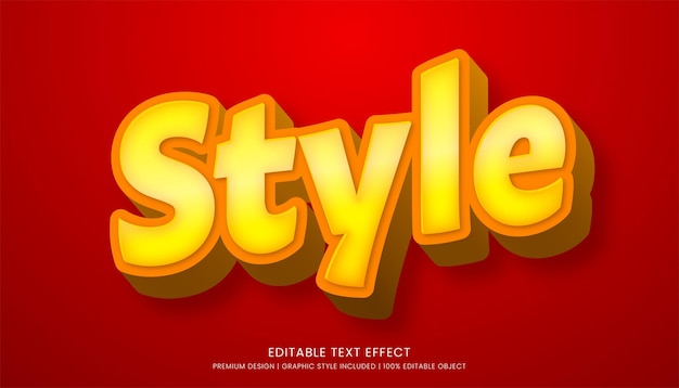 efekt tekstowy edytowalny szablon projektu wektorowego pogrubiony i abstrakcyjny styl do wykorzystania logo firmy i marki