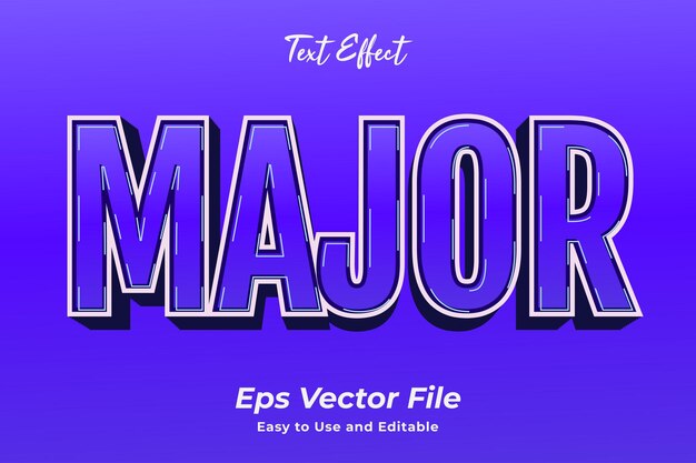 Efekt tekstowy Główny Edytowalny efekt typografii