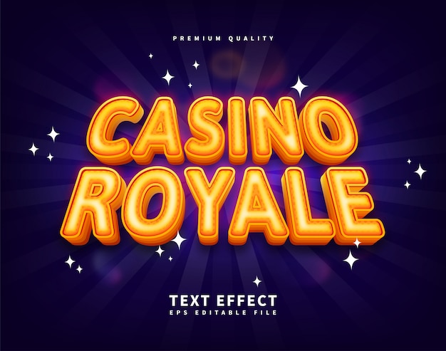 Efekt Tekstowy Gold Casino Royal