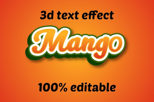Efekt tekstowy mango