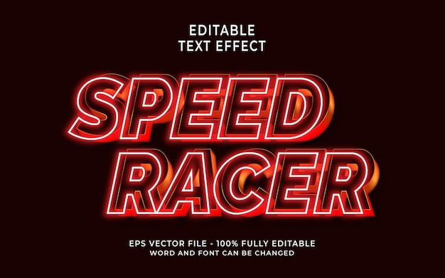 Efekt Tekstowy Speed Racera