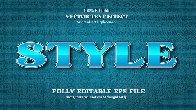Plik wektorowy efekt tekstowy styl edytowalny