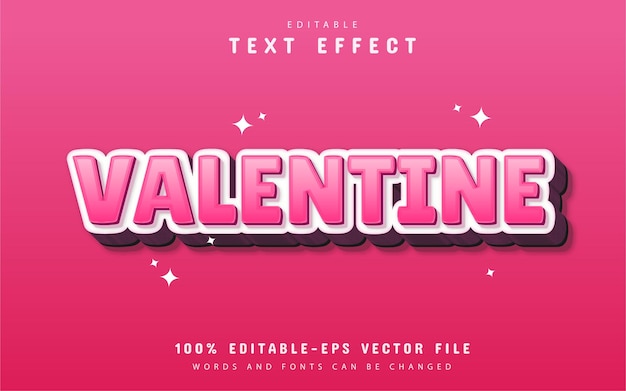 Efekt Tekstowy Valentine