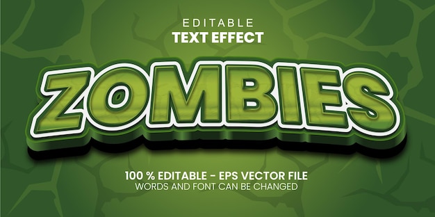 Efekt tekstowy zombie