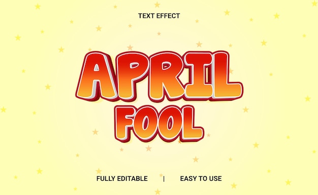 Efekt tekstu April Fool 3D w pełni edytowalny