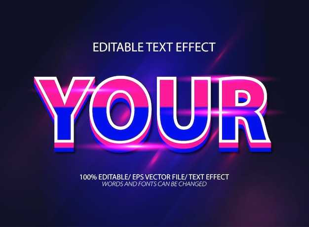 Efekt tekstu do edytowania i styl tekstu do edycji