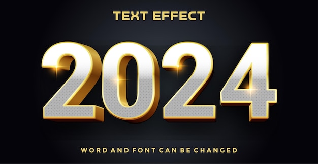 Efekt tekstu edytowalnego 2024