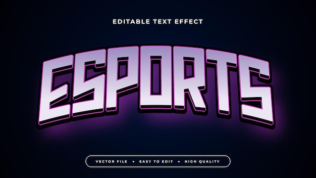 Plik wektorowy efekt tekstu esport 5