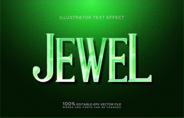 Efekt tekstu Green Jewel