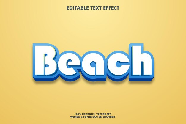 efekt tekstu na plaży