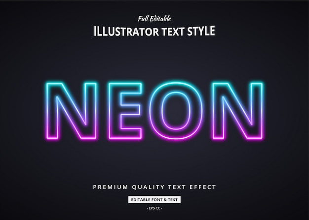 Efekt tekstu neonowego